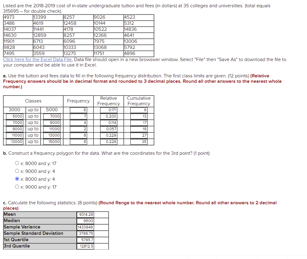 Solved Listed are the 29-29 cost of in-state  Chegg.com