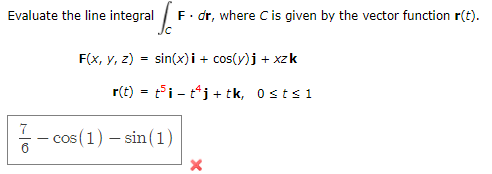 Solved Evaluate the line integral [.. F.dr, where C is given | Chegg.com