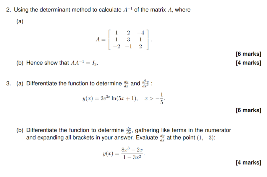 Solved Solve 2a And 2b But Make Sure B Is Solved For I Being | Chegg.com