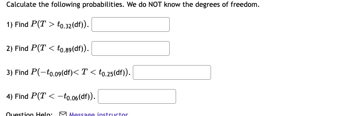 Solved 1) Assuming 12 degrees of freedom, find t0.04(df). | Chegg.com