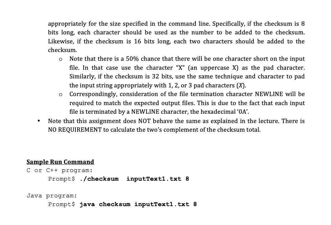 Solved Please write code in java or C Included are four | Chegg.com