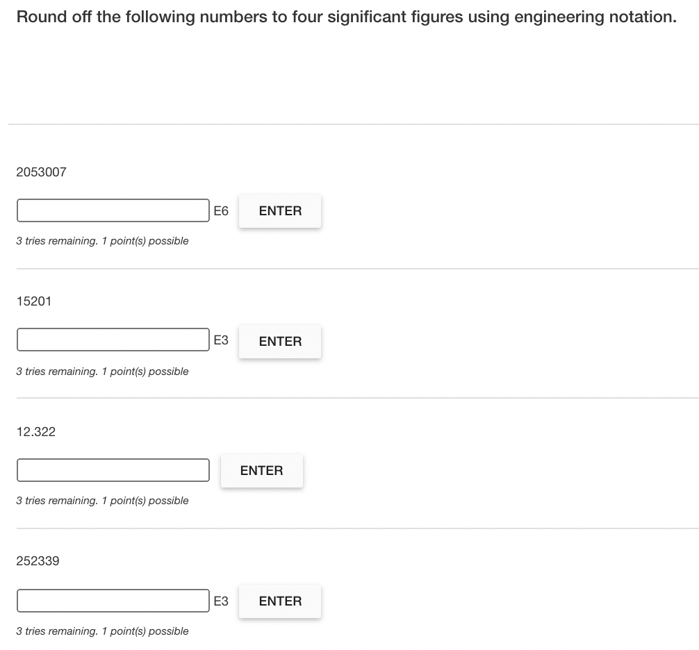 Solved Round off the following numbers to four significant | Chegg.com