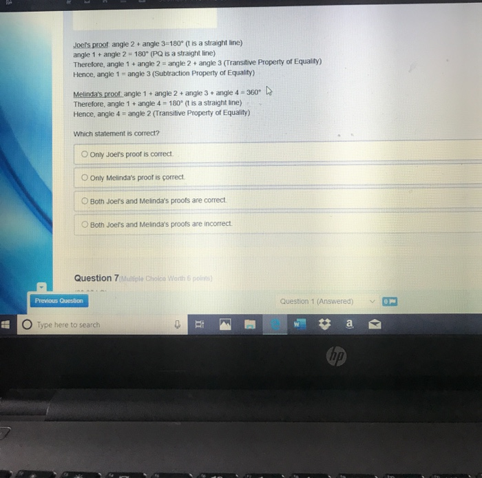 Solved Question 6(Multiple Choice Worth 6 points) (03.01 MC) | Chegg.com