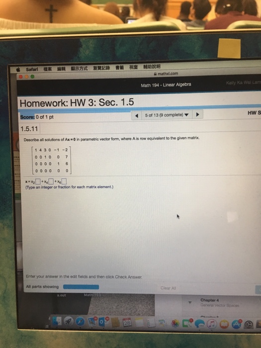 solved-describe-all-solutions-of-ax-0-in-parametric-vector-chegg