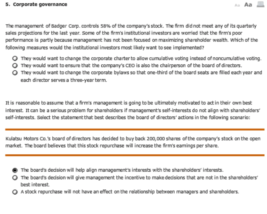 solved-5-corporate-governance-the-management-of-badger-chegg