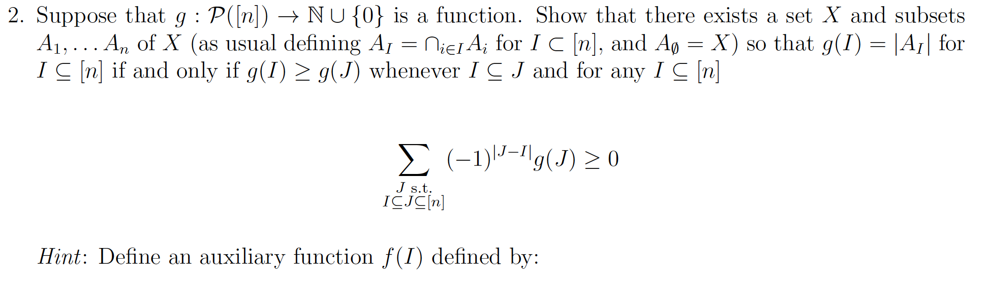 2 Suppose That G P N Nu 0 Is A Function S Chegg Com