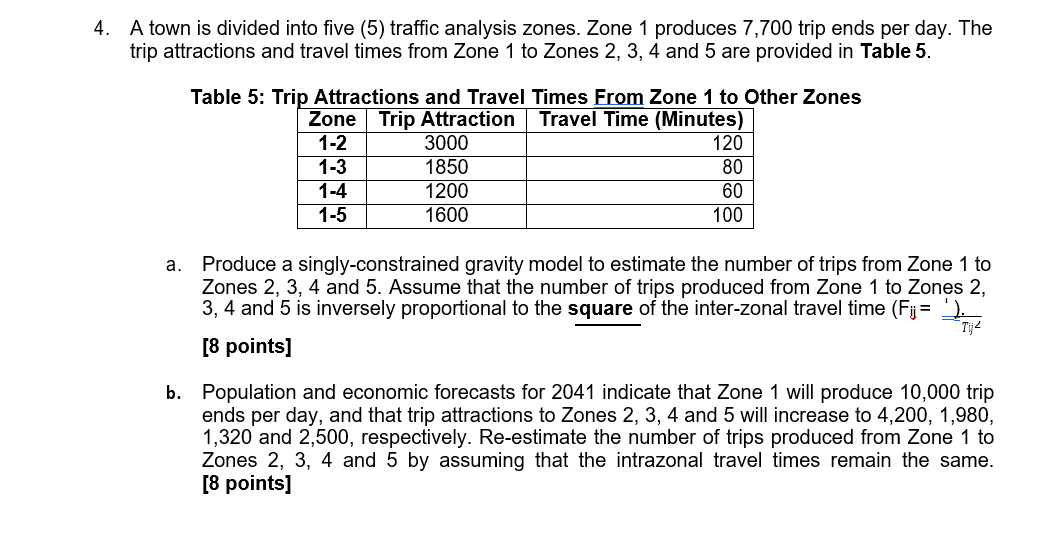 4-a-town-is-divided-into-five-5-traffic-analysis-chegg