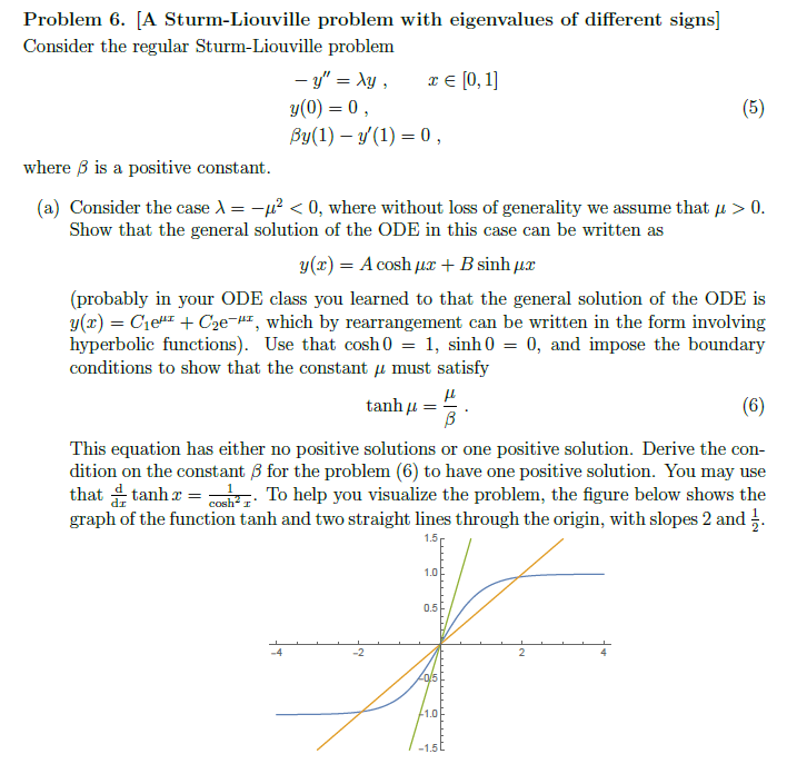 Solved Problem 6. [A SturmLiouville problem with
