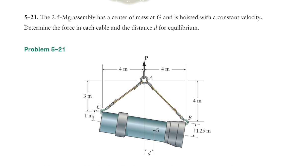 solved-5-21-the-2-5-mg-assembly-has-a-center-of-mass-at-g-chegg