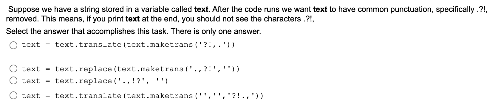 Solved Suppose We Have A String Stored In A Variable Called Chegg Com