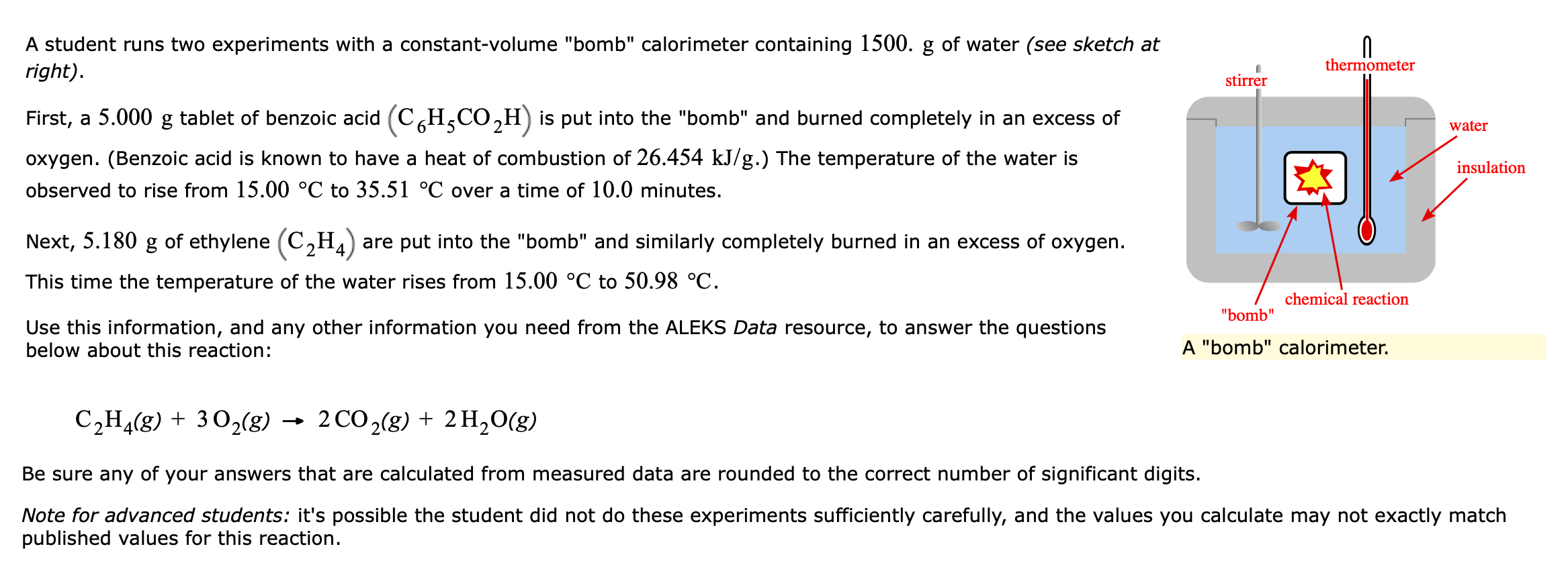 Solved A student runs two experiments with a constantvolume