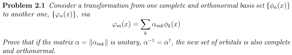 Solved Problem 2.1 Consider a transformation from one | Chegg.com