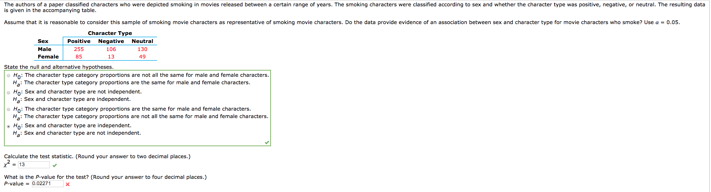 Solved The authors of a paper classified characters who were | Chegg.com