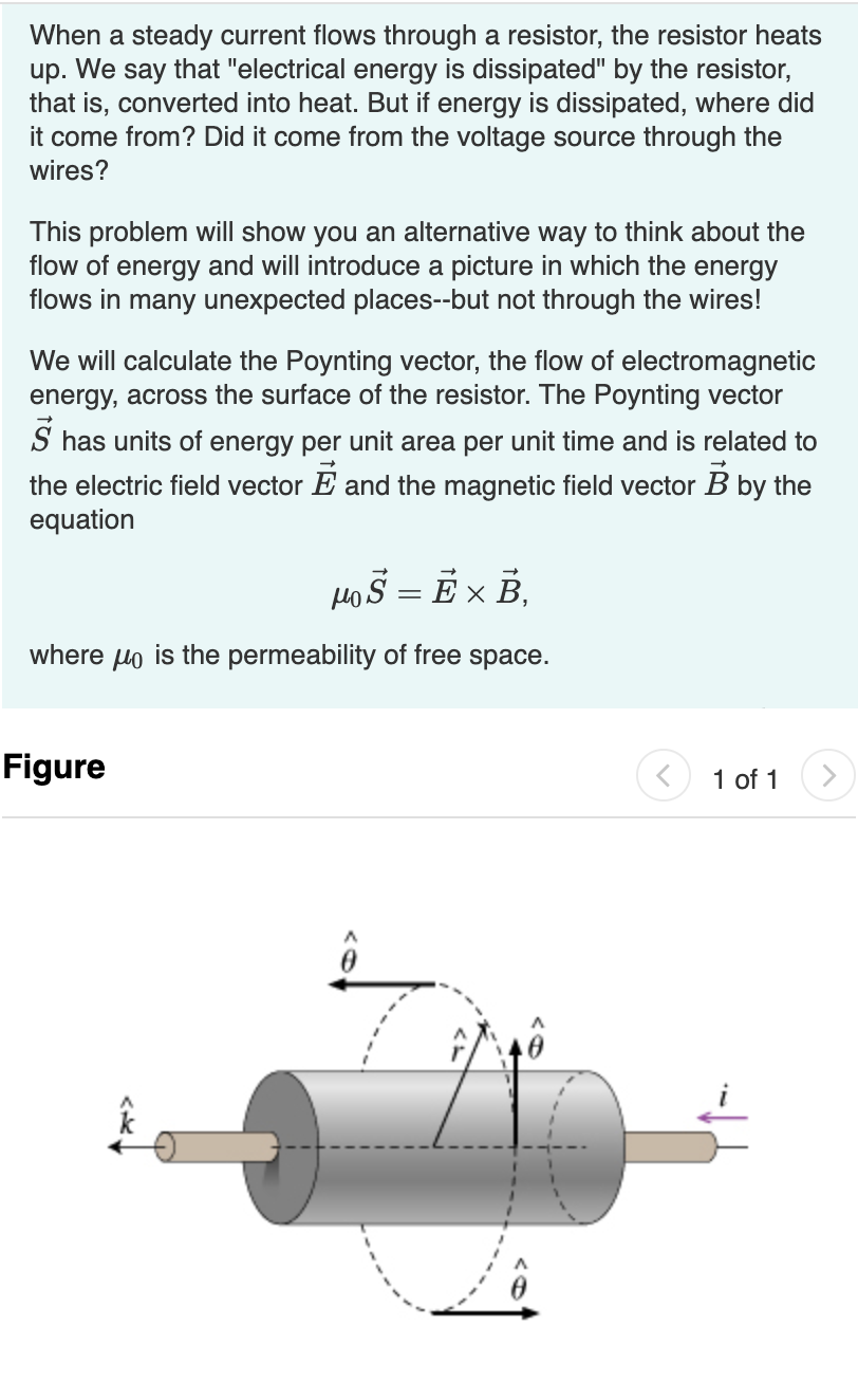 Solved Consider a cylindrical resistor of radius r0, length