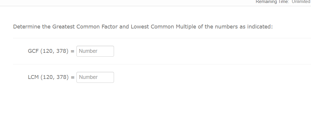 determine the lowest common factor of 120 and 90