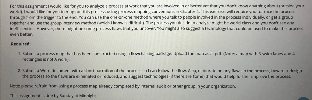 Example Process Map Electric City An example process | Chegg.com