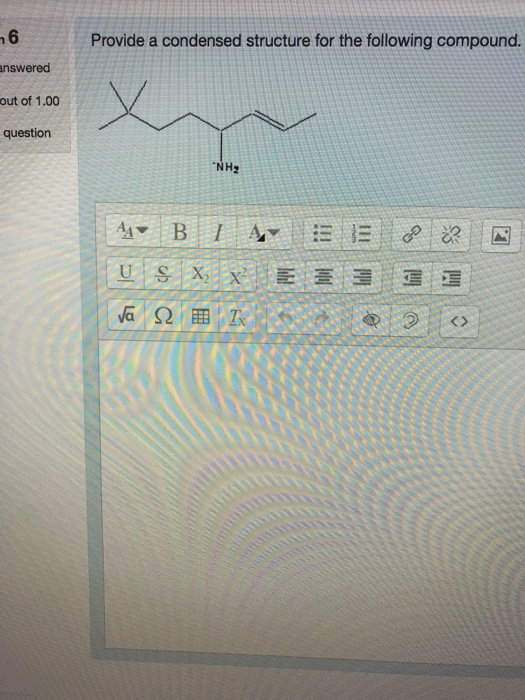 Solved 5 Provide correct condensed structure for the | Chegg.com