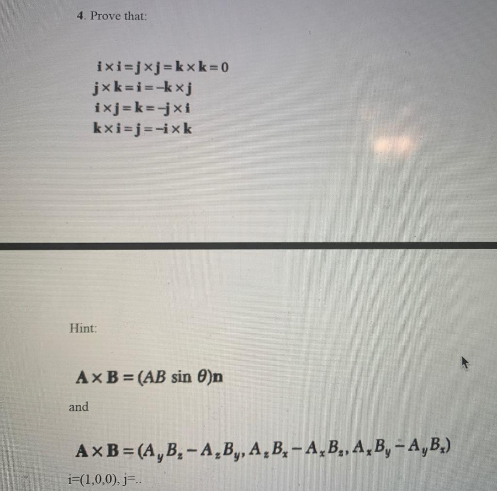 Solved 4. Prove that: | Chegg.com