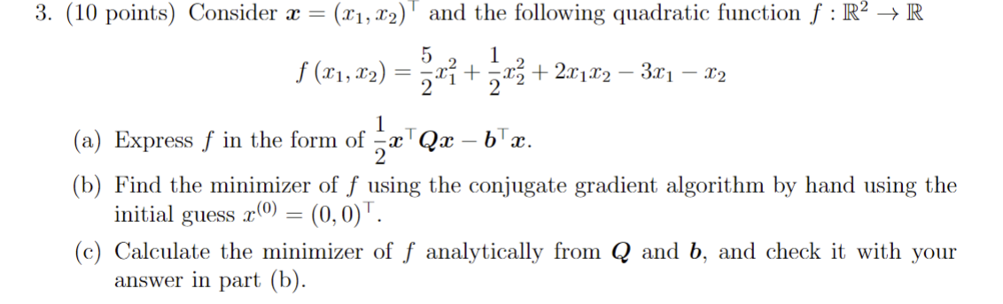 Solved For all problems in this homework set, Q∈Rsymn×n is | Chegg.com