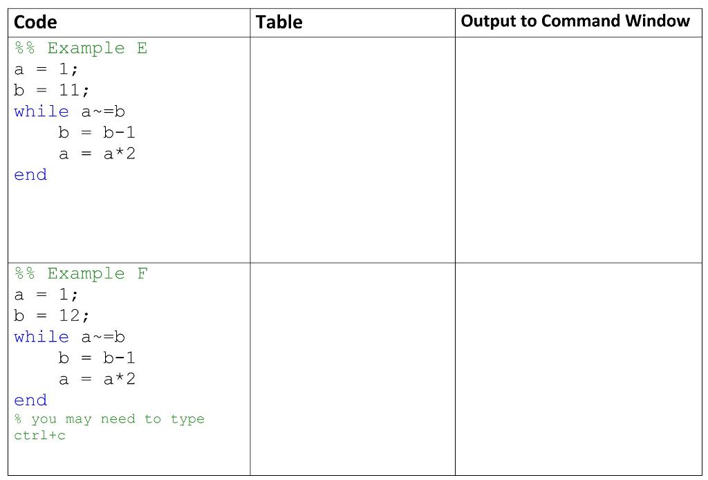Solved Section 4: while loops by hand For each of the | Chegg.com