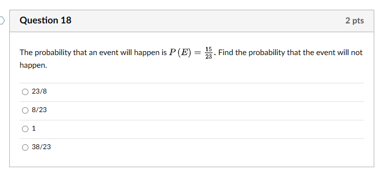 Solved The Probability That An Event Will Happen Is | Chegg.com