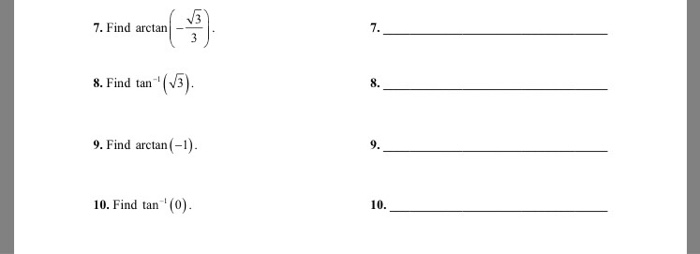 arctan square root 3 3