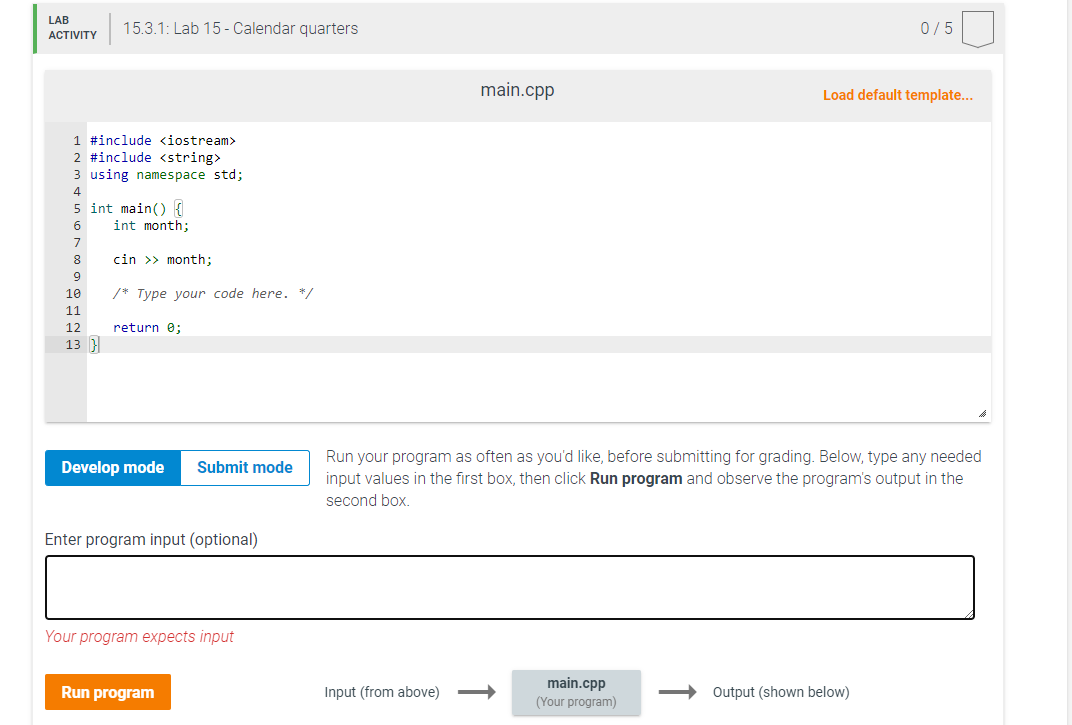 Solved Write a program that takes the number of the month | Chegg.com
