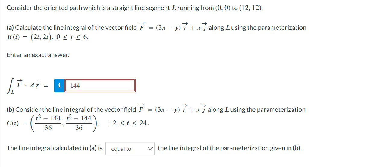 Solved Consider the oriented path which is a straight line | Chegg.com
