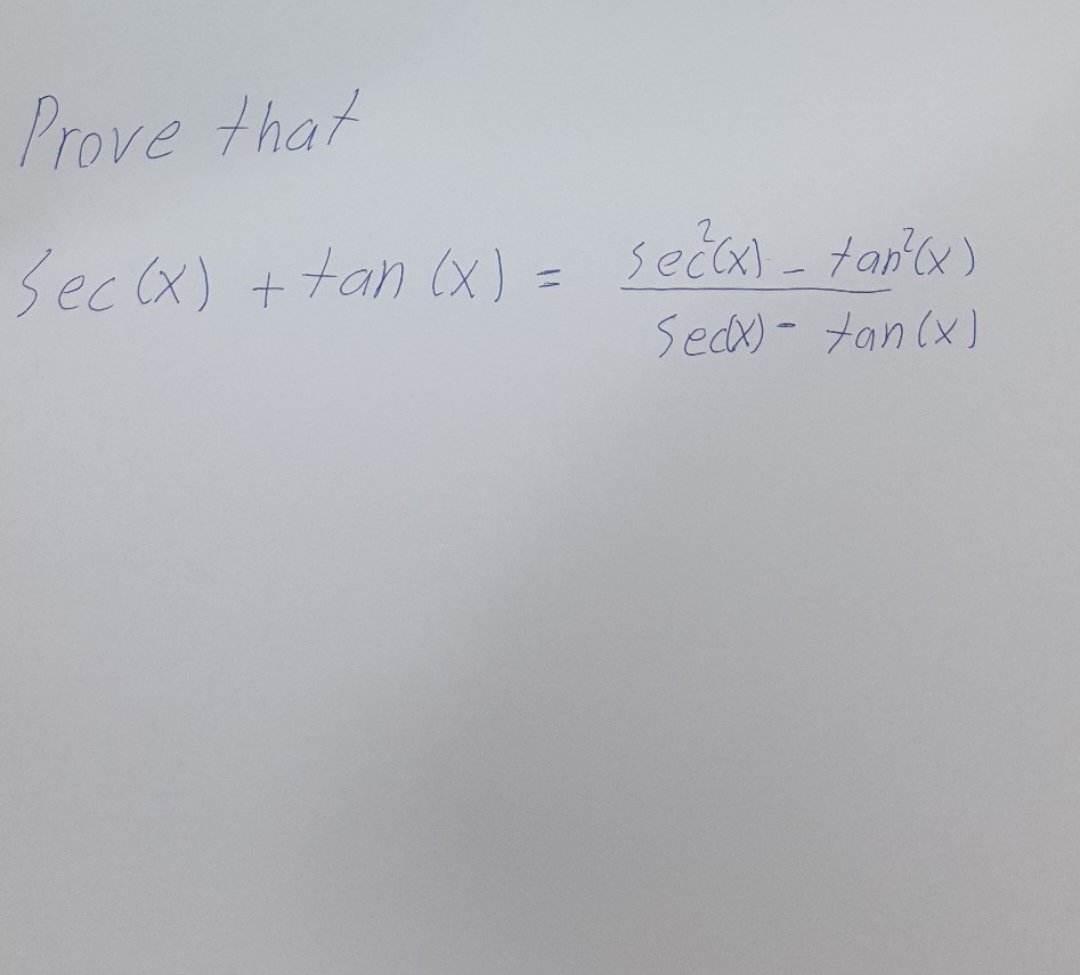 sec inverse tan 2x