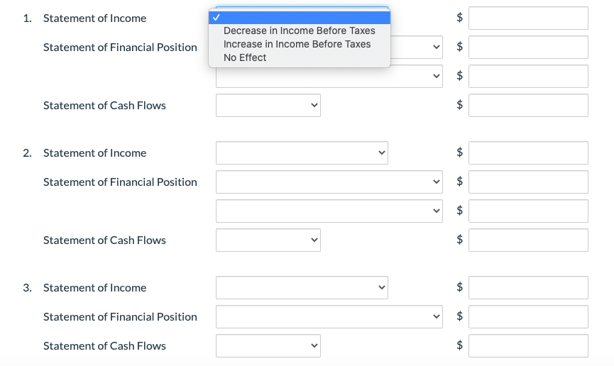 Solved Indicate how each of the following transactions would | Chegg.com