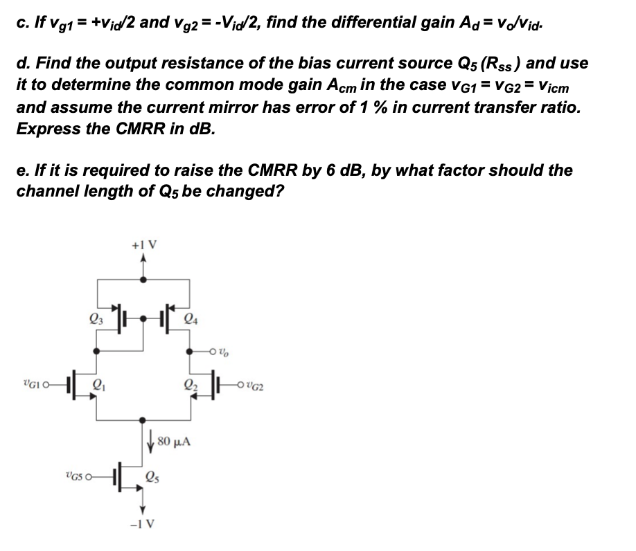Solved 3. In this circuit, all transistors are matched with