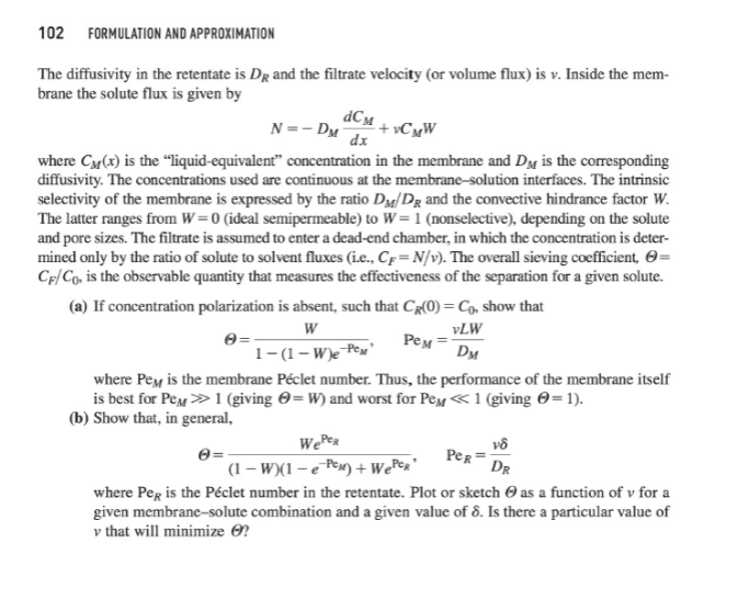 Solved 3-7. Sieving Coefficient in Ultrafiltration | Chegg.com