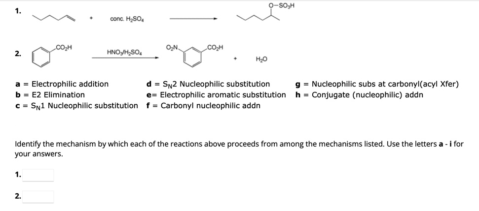 Solved 1. AlCl3 2. a= Electrophilic addition b= E2 | Chegg.com