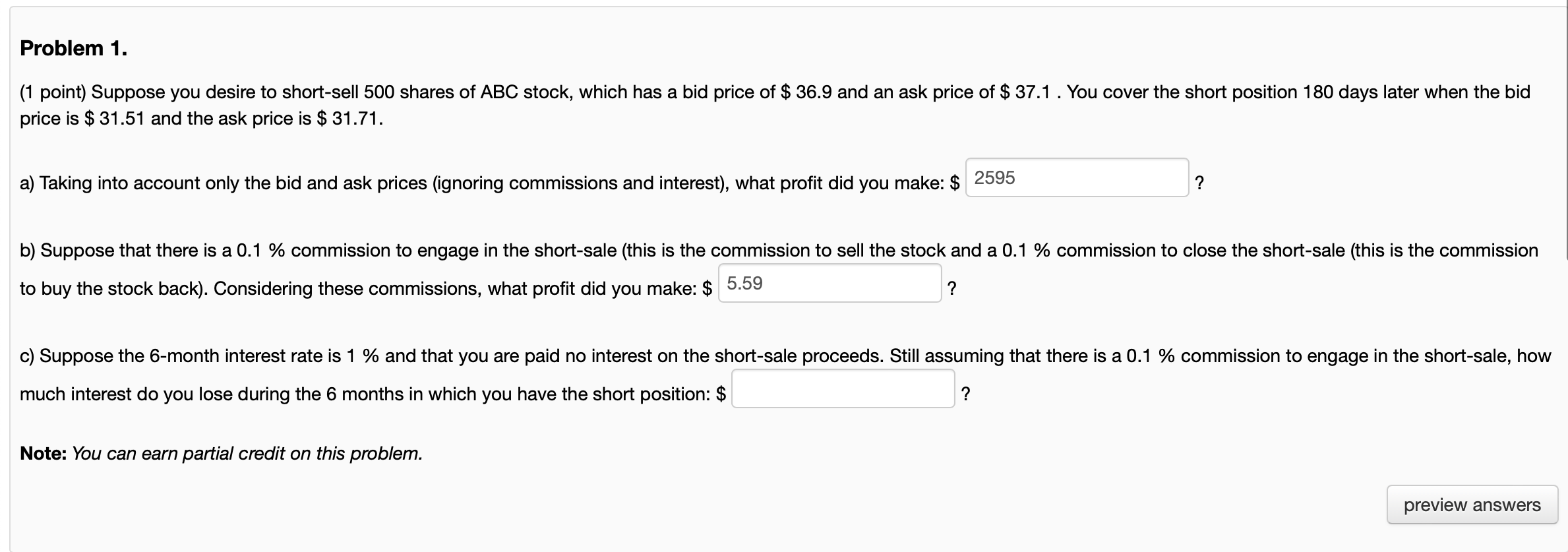 solved-problem-1-1-point-suppose-you-desire-to-short-sell-chegg