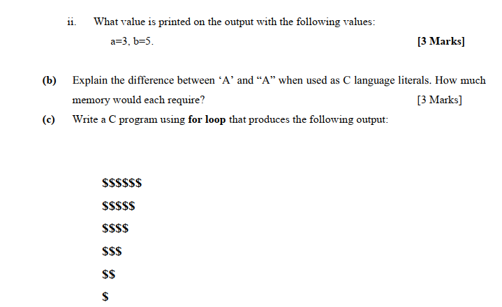 Solved Question 3 [Total: 20 Marks] (a) Consider the | Chegg.com