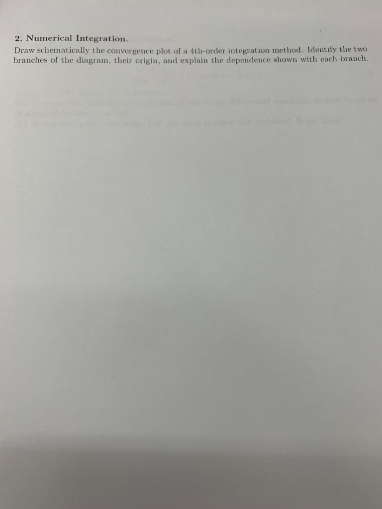 Solved 2. Numerical Integration Draw schematically the | Chegg.com