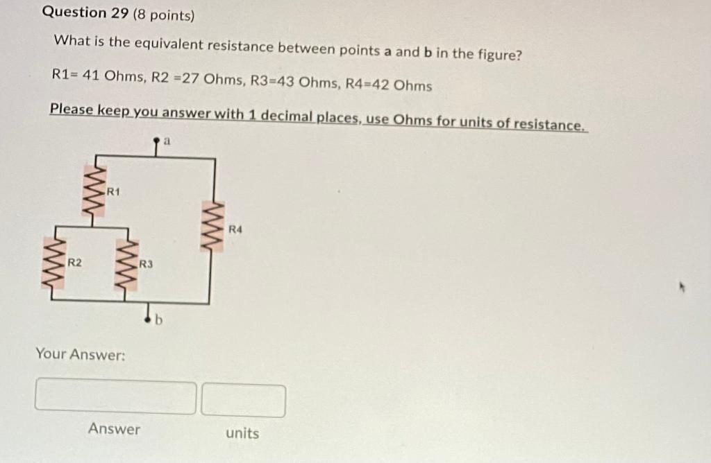 Solved What is the equivalent resistance between points a | Chegg.com