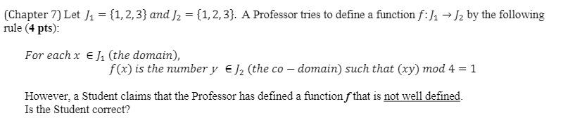 Solved (Chapter 7) Let J1 = {1,2,3} and J2 = {1,2,3). A | Chegg.com