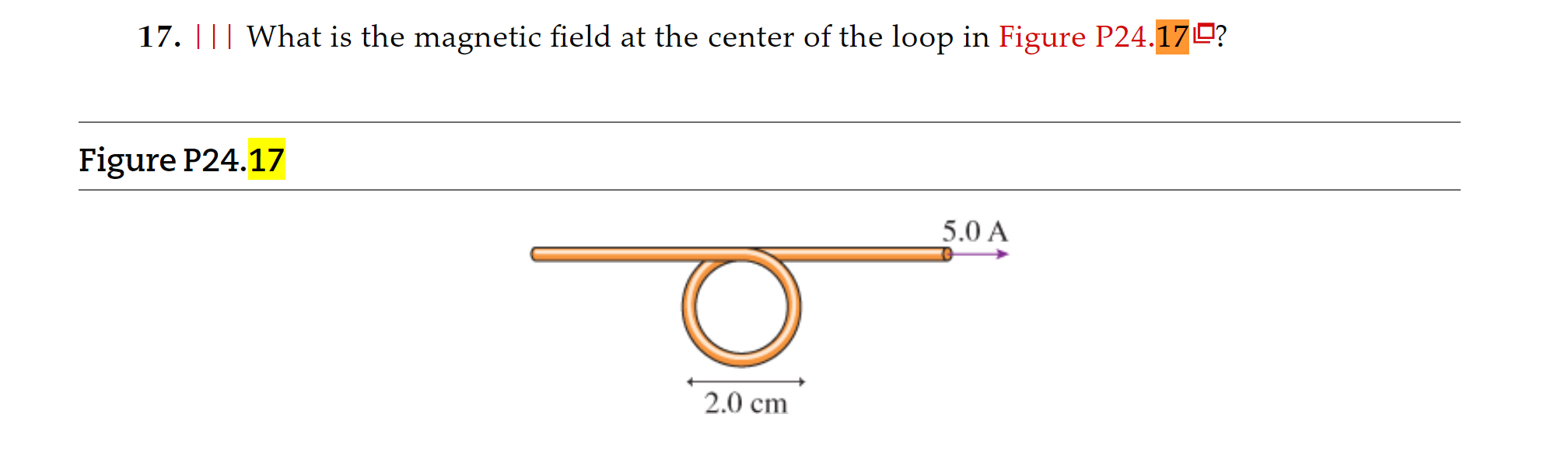 Solved 17. What is the field at the center of