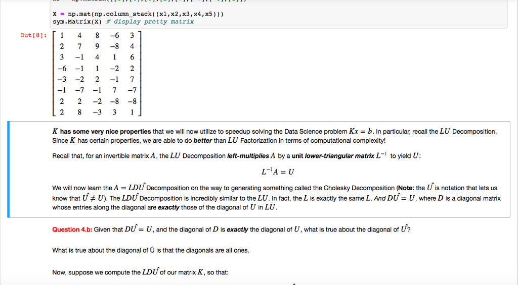 Solved Question 4 - (25 points) Data Science - Kernel Matrix | Chegg.com