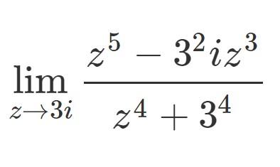 Solved 25 – 3-iz3 lim z+3i 24 +34 | Chegg.com