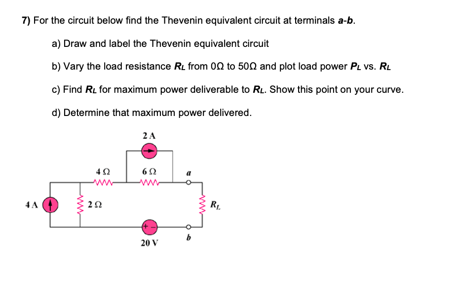 Solved For the circuit below find the Thevenin equivalent | Chegg.com