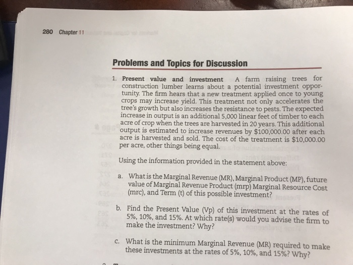 Solved 280 Chapter 11 Problems and Topics for Discussion 1. | Chegg.com
