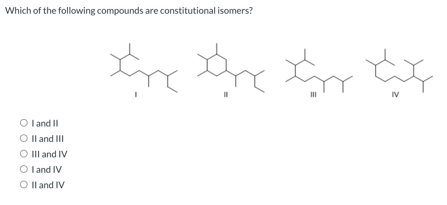 Solved Which of the following compounds are constitutional | Chegg.com
