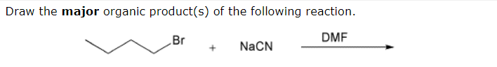 Solved Draw the major organic product(s) of the following | Chegg.com