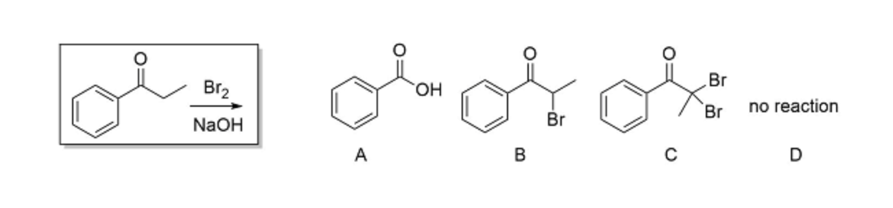 Solved no reaction A B C D | Chegg.com