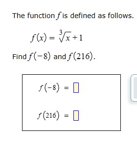 Solved The function f is defined as follows. f(x)=3x+1 Find | Chegg.com