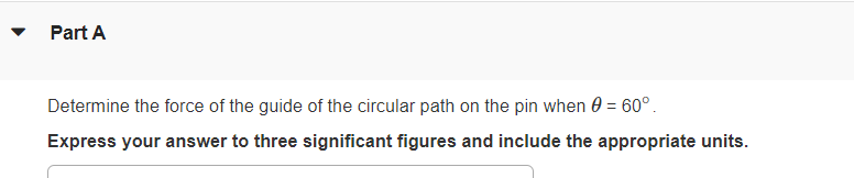 Solved The smooth pin P has a mass of 60 g . It is attached | Chegg.com