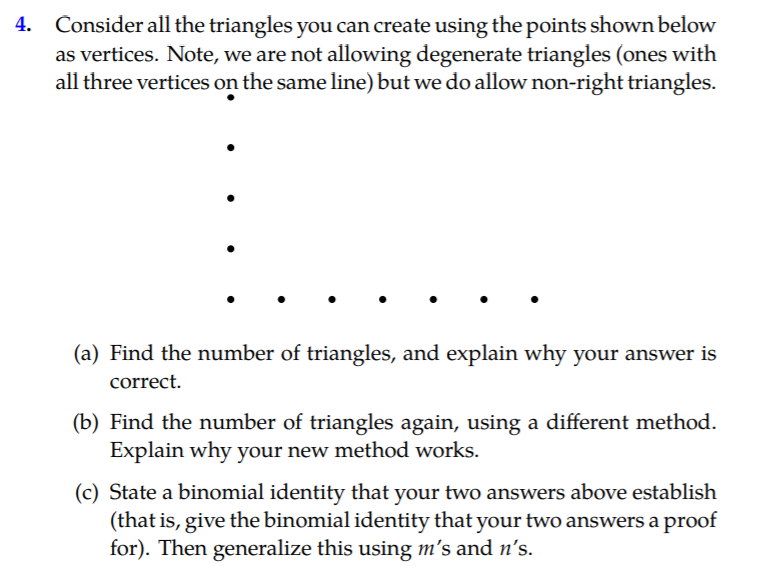 Solved Consider all the triangles you can create using the