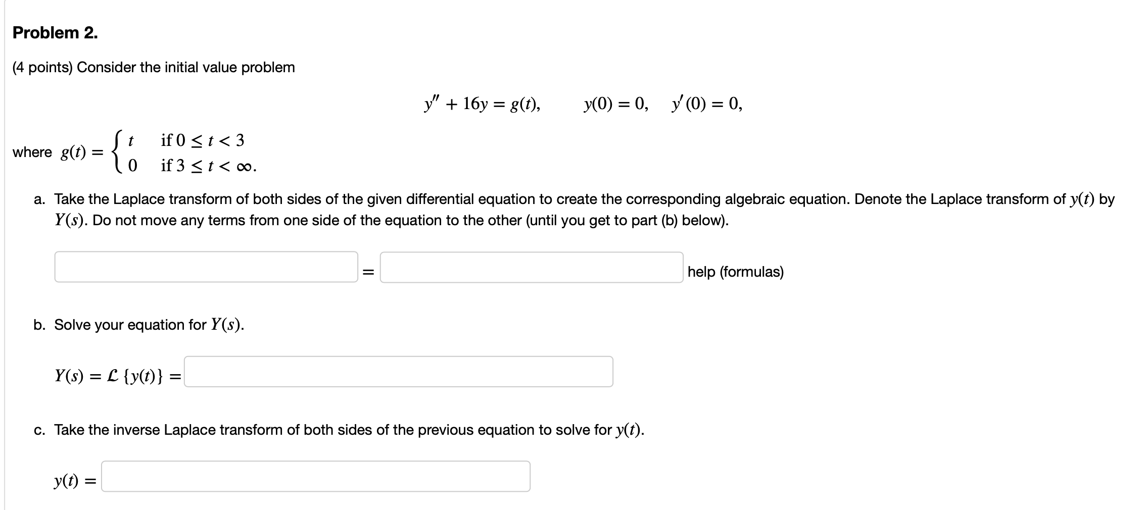 Solved Problem 2. (4 Points) Consider The Initial Value | Chegg.com